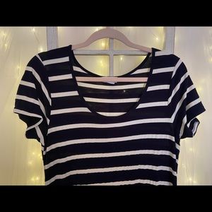 Exist Navy Blue Striped Maxi Dress